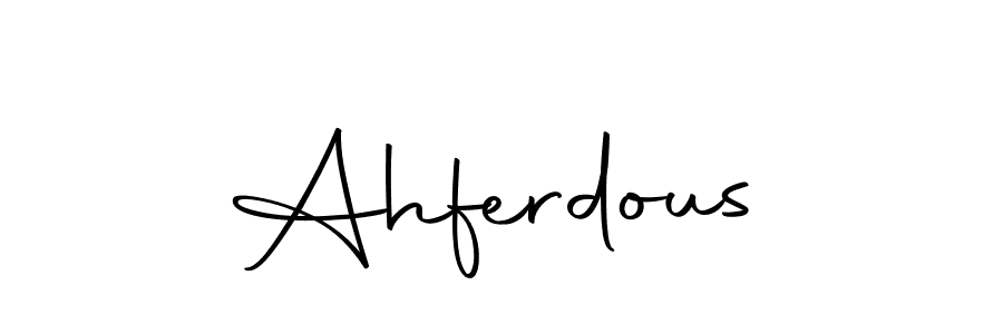 if you are searching for the best signature style for your name Ahferdous. so please give up your signature search. here we have designed multiple signature styles  using Autography-DOLnW. Ahferdous signature style 10 images and pictures png