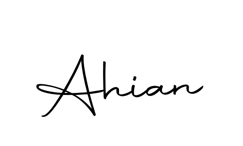 How to make Ahian signature? Autography-DOLnW is a professional autograph style. Create handwritten signature for Ahian name. Ahian signature style 10 images and pictures png