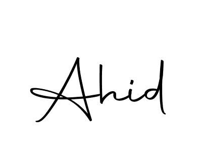 Similarly Autography-DOLnW is the best handwritten signature design. Signature creator online .You can use it as an online autograph creator for name Ahid. Ahid signature style 10 images and pictures png