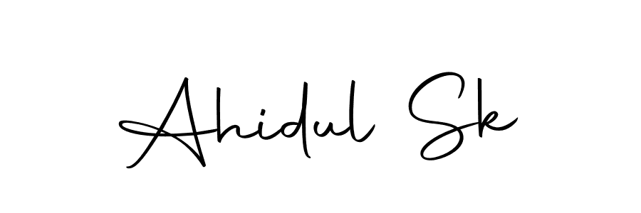 Use a signature maker to create a handwritten signature online. With this signature software, you can design (Autography-DOLnW) your own signature for name Ahidul Sk. Ahidul Sk signature style 10 images and pictures png