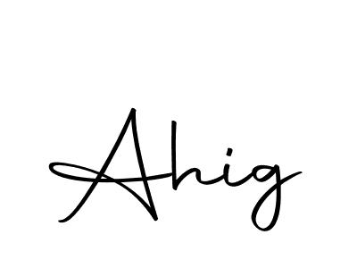 You can use this online signature creator to create a handwritten signature for the name Ahig. This is the best online autograph maker. Ahig signature style 10 images and pictures png