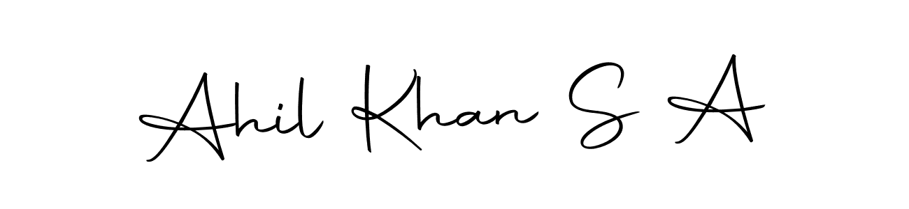 Here are the top 10 professional signature styles for the name Ahil Khan S A. These are the best autograph styles you can use for your name. Ahil Khan S A signature style 10 images and pictures png