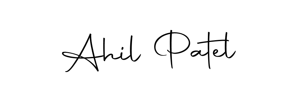 How to make Ahil Patel name signature. Use Autography-DOLnW style for creating short signs online. This is the latest handwritten sign. Ahil Patel signature style 10 images and pictures png