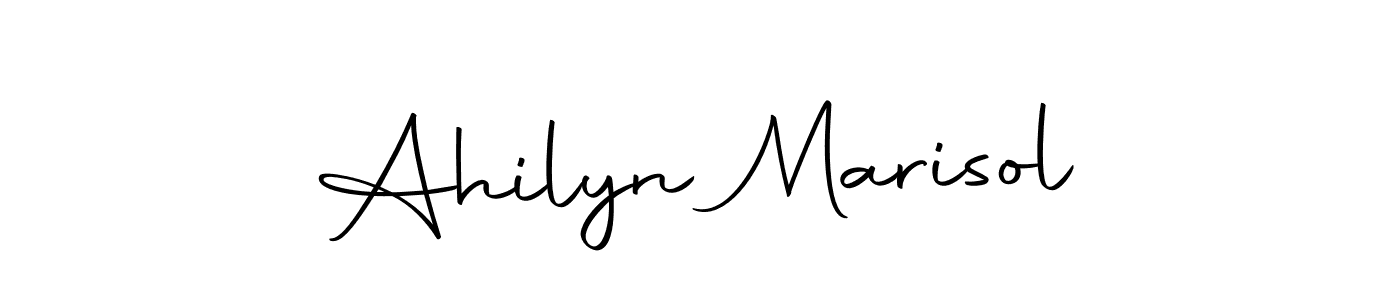 How to make Ahilyn Marisol signature? Autography-DOLnW is a professional autograph style. Create handwritten signature for Ahilyn Marisol name. Ahilyn Marisol signature style 10 images and pictures png