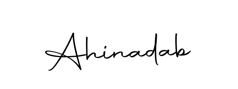 Create a beautiful signature design for name Ahinadab. With this signature (Autography-DOLnW) fonts, you can make a handwritten signature for free. Ahinadab signature style 10 images and pictures png