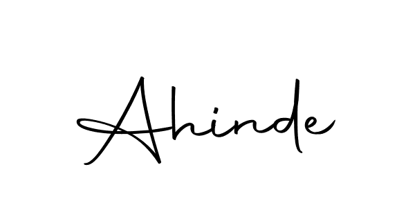 Make a beautiful signature design for name Ahinde. With this signature (Autography-DOLnW) style, you can create a handwritten signature for free. Ahinde signature style 10 images and pictures png
