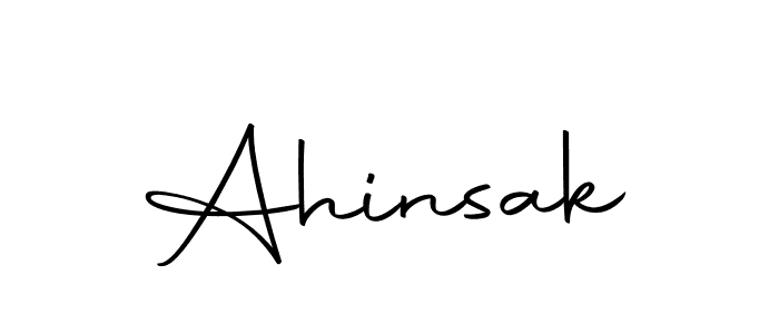 You should practise on your own different ways (Autography-DOLnW) to write your name (Ahinsak) in signature. don't let someone else do it for you. Ahinsak signature style 10 images and pictures png