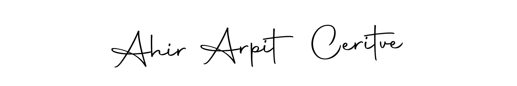 Make a beautiful signature design for name Ahir Arpit Ceritve. With this signature (Autography-DOLnW) style, you can create a handwritten signature for free. Ahir Arpit Ceritve signature style 10 images and pictures png