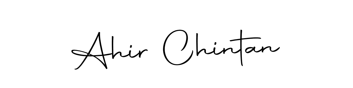 How to make Ahir Chintan name signature. Use Autography-DOLnW style for creating short signs online. This is the latest handwritten sign. Ahir Chintan signature style 10 images and pictures png