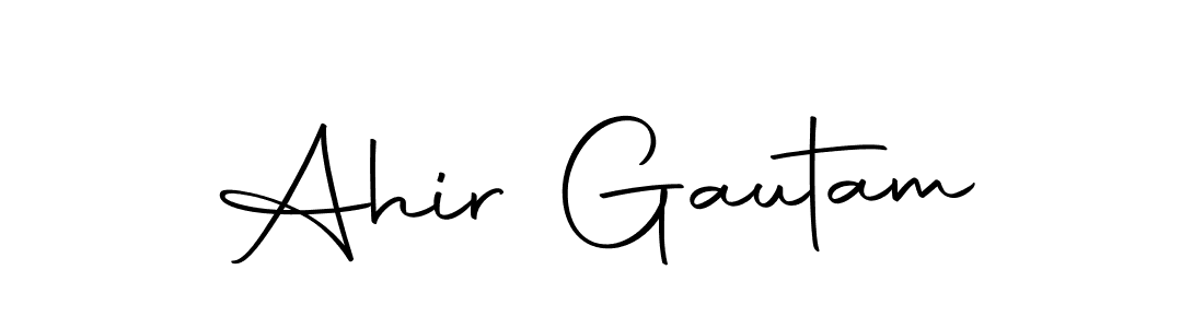 Make a beautiful signature design for name Ahir Gautam. With this signature (Autography-DOLnW) style, you can create a handwritten signature for free. Ahir Gautam signature style 10 images and pictures png