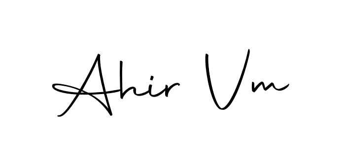 Make a beautiful signature design for name Ahir Vm. Use this online signature maker to create a handwritten signature for free. Ahir Vm signature style 10 images and pictures png