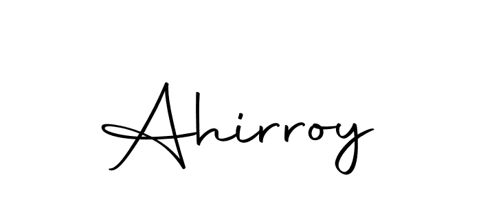 Create a beautiful signature design for name Ahirroy. With this signature (Autography-DOLnW) fonts, you can make a handwritten signature for free. Ahirroy signature style 10 images and pictures png