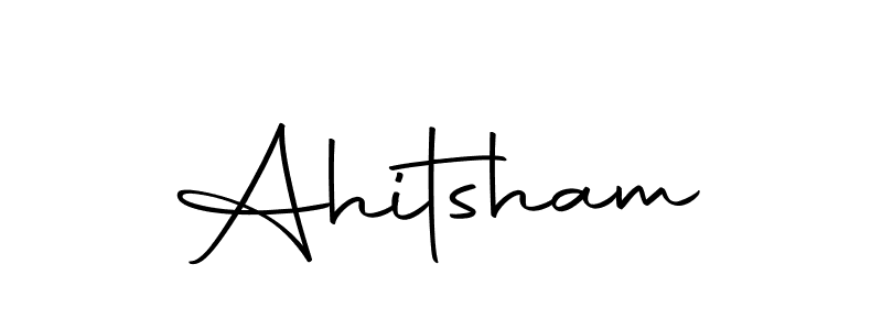 Ahitsham stylish signature style. Best Handwritten Sign (Autography-DOLnW) for my name. Handwritten Signature Collection Ideas for my name Ahitsham. Ahitsham signature style 10 images and pictures png