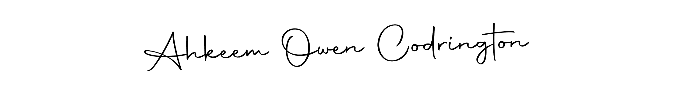 Check out images of Autograph of Ahkeem Owen Codrington name. Actor Ahkeem Owen Codrington Signature Style. Autography-DOLnW is a professional sign style online. Ahkeem Owen Codrington signature style 10 images and pictures png