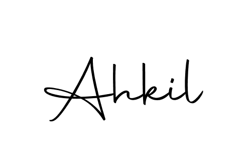 Ahkil stylish signature style. Best Handwritten Sign (Autography-DOLnW) for my name. Handwritten Signature Collection Ideas for my name Ahkil. Ahkil signature style 10 images and pictures png