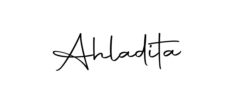 The best way (Autography-DOLnW) to make a short signature is to pick only two or three words in your name. The name Ahladita include a total of six letters. For converting this name. Ahladita signature style 10 images and pictures png