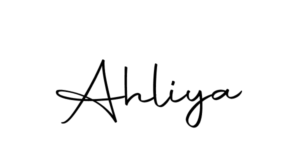 Use a signature maker to create a handwritten signature online. With this signature software, you can design (Autography-DOLnW) your own signature for name Ahliya. Ahliya signature style 10 images and pictures png