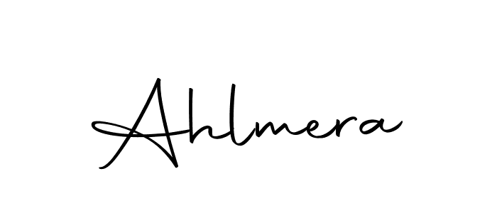 Make a beautiful signature design for name Ahlmera. With this signature (Autography-DOLnW) style, you can create a handwritten signature for free. Ahlmera signature style 10 images and pictures png