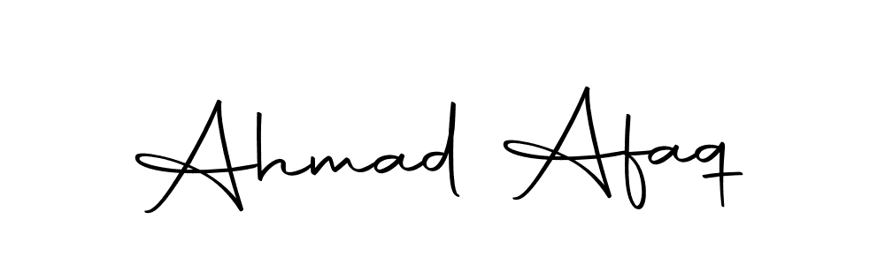 Create a beautiful signature design for name Ahmad Afaq. With this signature (Autography-DOLnW) fonts, you can make a handwritten signature for free. Ahmad Afaq signature style 10 images and pictures png