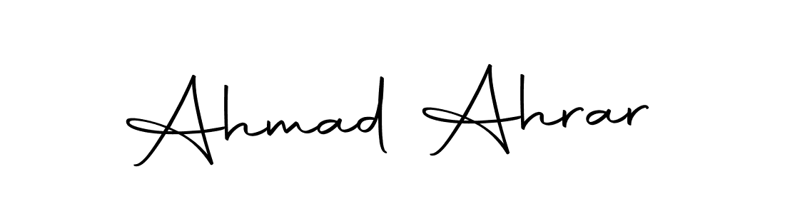 Also we have Ahmad Ahrar name is the best signature style. Create professional handwritten signature collection using Autography-DOLnW autograph style. Ahmad Ahrar signature style 10 images and pictures png
