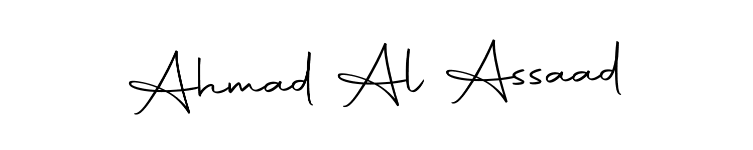 How to make Ahmad Al Assaad name signature. Use Autography-DOLnW style for creating short signs online. This is the latest handwritten sign. Ahmad Al Assaad signature style 10 images and pictures png