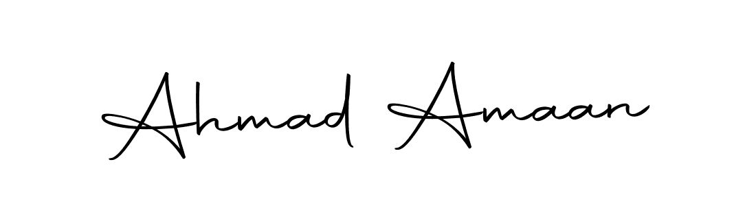 Make a beautiful signature design for name Ahmad Amaan. With this signature (Autography-DOLnW) style, you can create a handwritten signature for free. Ahmad Amaan signature style 10 images and pictures png