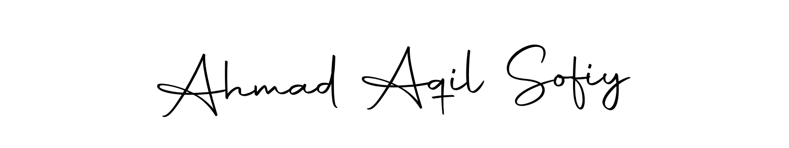 This is the best signature style for the Ahmad Aqil Sofiy name. Also you like these signature font (Autography-DOLnW). Mix name signature. Ahmad Aqil Sofiy signature style 10 images and pictures png