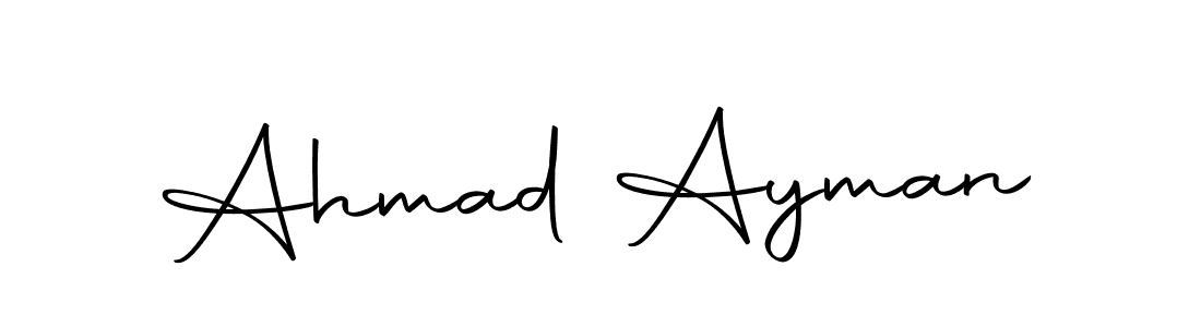 Create a beautiful signature design for name Ahmad Ayman. With this signature (Autography-DOLnW) fonts, you can make a handwritten signature for free. Ahmad Ayman signature style 10 images and pictures png