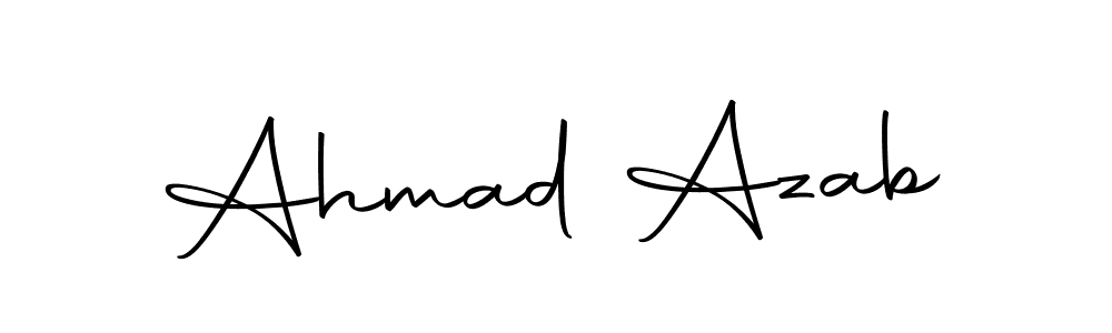 Make a beautiful signature design for name Ahmad Azab. Use this online signature maker to create a handwritten signature for free. Ahmad Azab signature style 10 images and pictures png