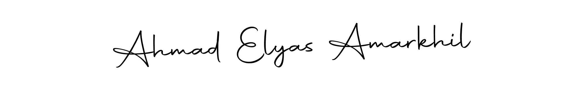 How to make Ahmad Elyas Amarkhil name signature. Use Autography-DOLnW style for creating short signs online. This is the latest handwritten sign. Ahmad Elyas Amarkhil signature style 10 images and pictures png