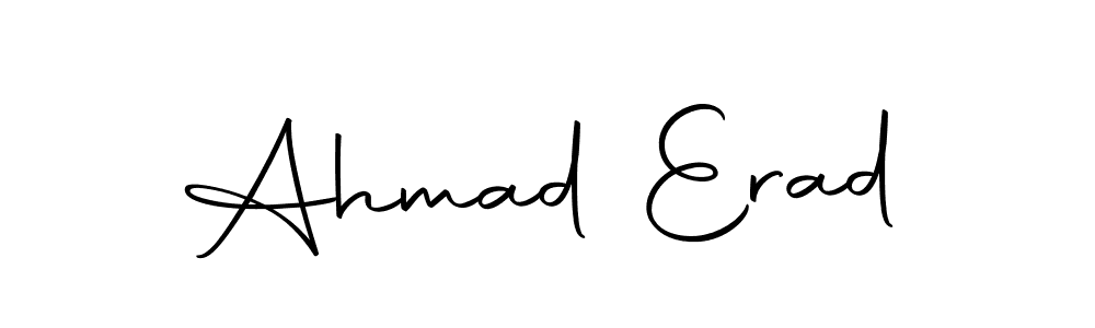 Use a signature maker to create a handwritten signature online. With this signature software, you can design (Autography-DOLnW) your own signature for name Ahmad Erad. Ahmad Erad signature style 10 images and pictures png