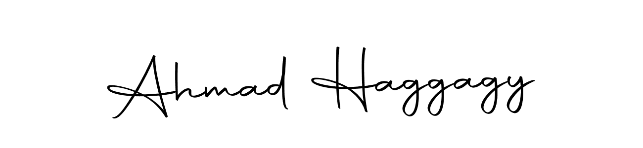 How to make Ahmad Haggagy signature? Autography-DOLnW is a professional autograph style. Create handwritten signature for Ahmad Haggagy name. Ahmad Haggagy signature style 10 images and pictures png