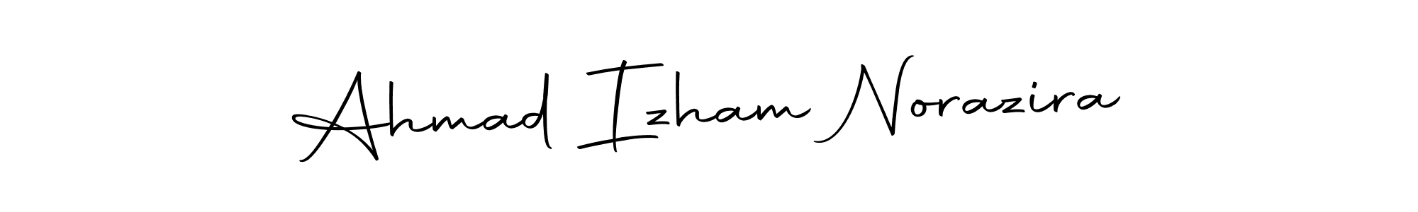 Design your own signature with our free online signature maker. With this signature software, you can create a handwritten (Autography-DOLnW) signature for name Ahmad Izham Norazira. Ahmad Izham Norazira signature style 10 images and pictures png