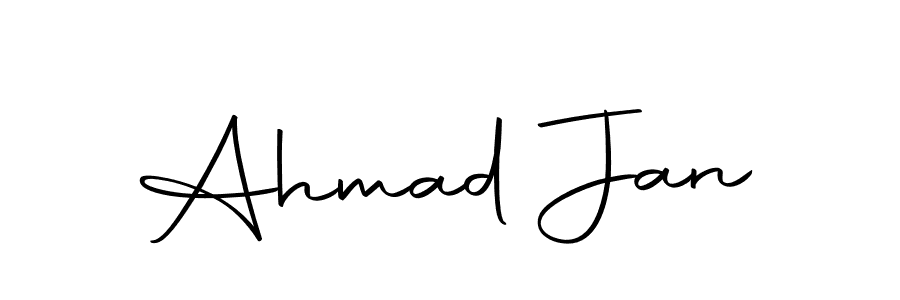 Use a signature maker to create a handwritten signature online. With this signature software, you can design (Autography-DOLnW) your own signature for name Ahmad Jan. Ahmad Jan signature style 10 images and pictures png