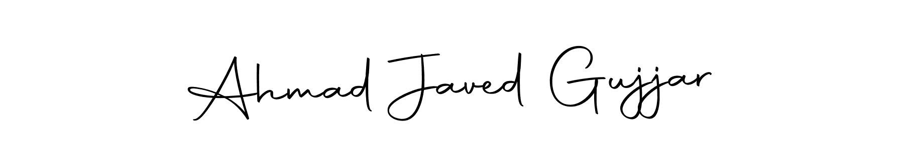 How to make Ahmad Javed Gujjar signature? Autography-DOLnW is a professional autograph style. Create handwritten signature for Ahmad Javed Gujjar name. Ahmad Javed Gujjar signature style 10 images and pictures png