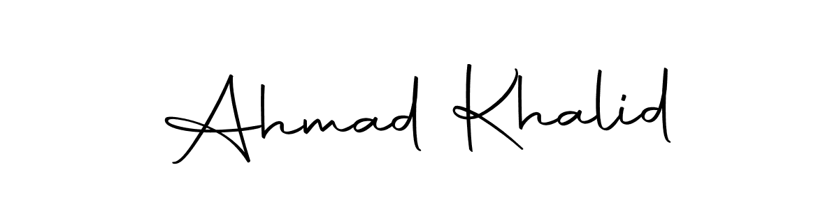 Use a signature maker to create a handwritten signature online. With this signature software, you can design (Autography-DOLnW) your own signature for name Ahmad Khalid. Ahmad Khalid signature style 10 images and pictures png