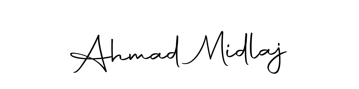 if you are searching for the best signature style for your name Ahmad Midlaj. so please give up your signature search. here we have designed multiple signature styles  using Autography-DOLnW. Ahmad Midlaj signature style 10 images and pictures png