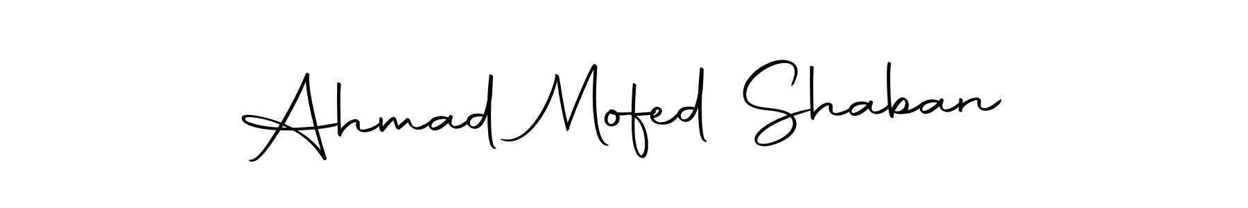 You should practise on your own different ways (Autography-DOLnW) to write your name (Ahmad Mofed Shaban) in signature. don't let someone else do it for you. Ahmad Mofed Shaban signature style 10 images and pictures png