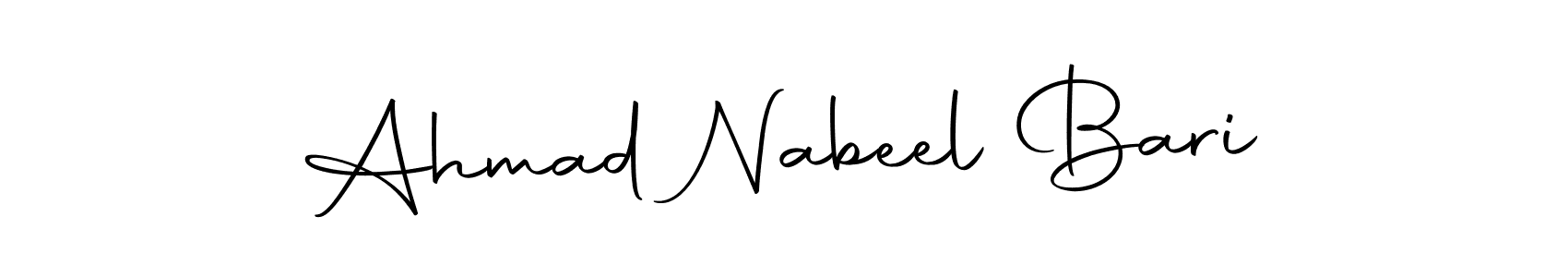 Make a beautiful signature design for name Ahmad Nabeel Bari. Use this online signature maker to create a handwritten signature for free. Ahmad Nabeel Bari signature style 10 images and pictures png