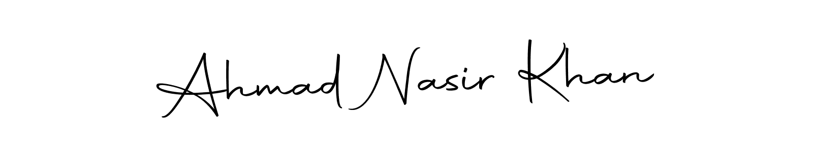 You can use this online signature creator to create a handwritten signature for the name Ahmad Nasir Khan. This is the best online autograph maker. Ahmad Nasir Khan signature style 10 images and pictures png