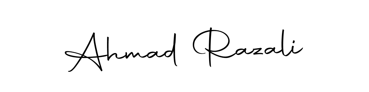 Create a beautiful signature design for name Ahmad Razali. With this signature (Autography-DOLnW) fonts, you can make a handwritten signature for free. Ahmad Razali signature style 10 images and pictures png