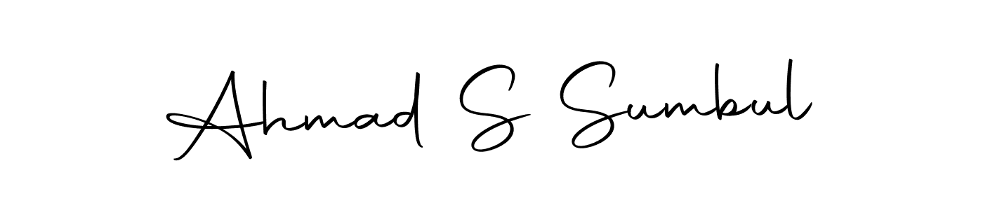 Make a beautiful signature design for name Ahmad S Sumbul. With this signature (Autography-DOLnW) style, you can create a handwritten signature for free. Ahmad S Sumbul signature style 10 images and pictures png