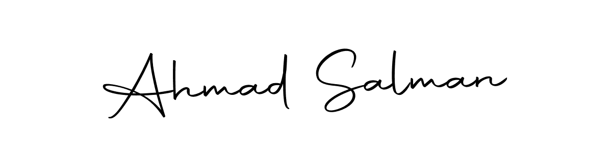 Make a beautiful signature design for name Ahmad Salman. With this signature (Autography-DOLnW) style, you can create a handwritten signature for free. Ahmad Salman signature style 10 images and pictures png