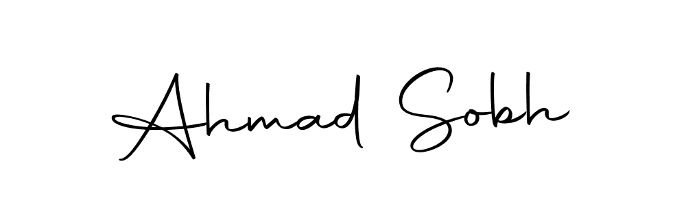 Use a signature maker to create a handwritten signature online. With this signature software, you can design (Autography-DOLnW) your own signature for name Ahmad Sobh. Ahmad Sobh signature style 10 images and pictures png