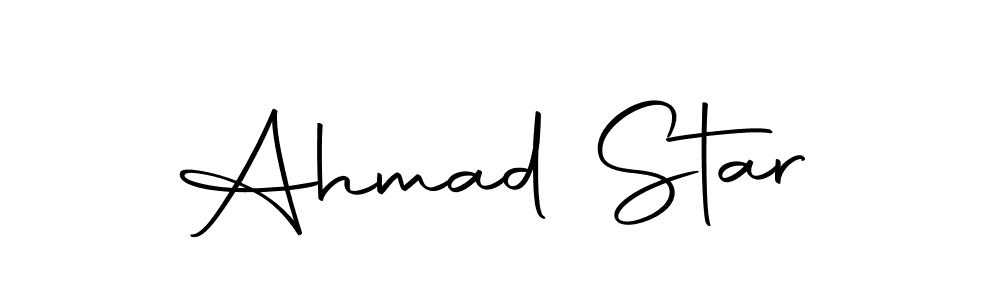 Design your own signature with our free online signature maker. With this signature software, you can create a handwritten (Autography-DOLnW) signature for name Ahmad Star. Ahmad Star signature style 10 images and pictures png
