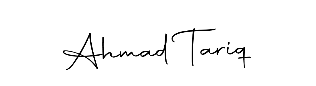 How to make Ahmad Tariq name signature. Use Autography-DOLnW style for creating short signs online. This is the latest handwritten sign. Ahmad Tariq signature style 10 images and pictures png