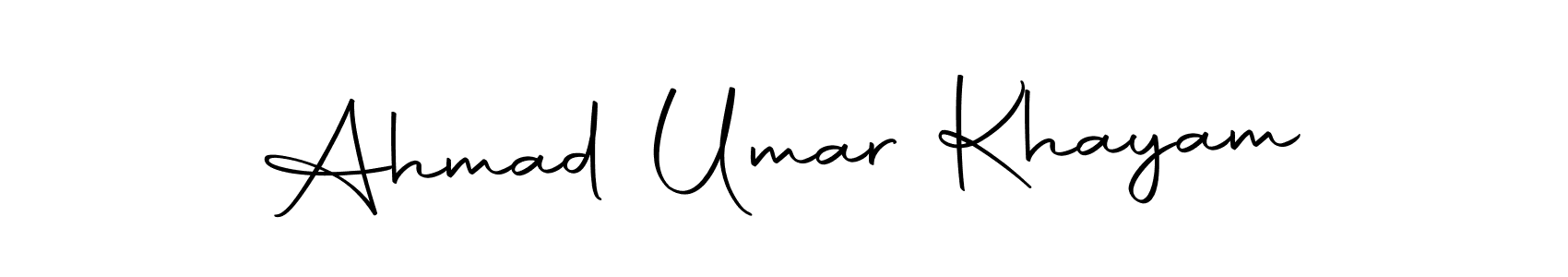 Similarly Autography-DOLnW is the best handwritten signature design. Signature creator online .You can use it as an online autograph creator for name Ahmad Umar Khayam. Ahmad Umar Khayam signature style 10 images and pictures png