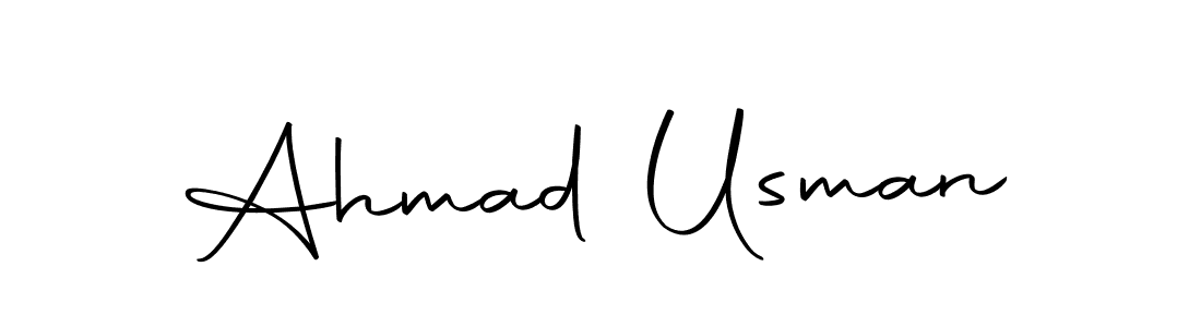 Create a beautiful signature design for name Ahmad Usman. With this signature (Autography-DOLnW) fonts, you can make a handwritten signature for free. Ahmad Usman signature style 10 images and pictures png