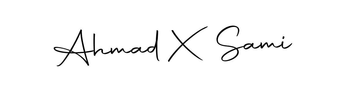 Use a signature maker to create a handwritten signature online. With this signature software, you can design (Autography-DOLnW) your own signature for name Ahmad X Sami. Ahmad X Sami signature style 10 images and pictures png