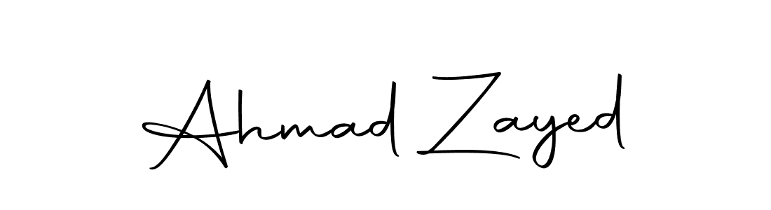 Design your own signature with our free online signature maker. With this signature software, you can create a handwritten (Autography-DOLnW) signature for name Ahmad Zayed. Ahmad Zayed signature style 10 images and pictures png